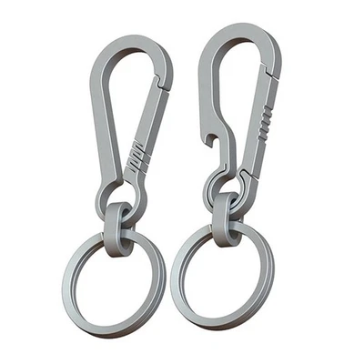 2 PièCes Mousqueton en Alliage de Titane de 8 Cm Porte-CléS Multifonctionne3283 - Photo 1/4