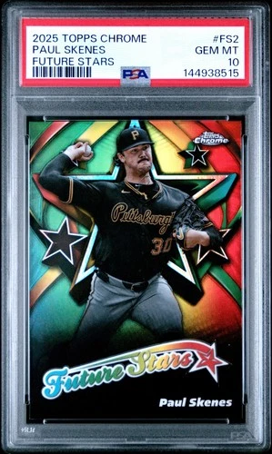 144938515 Paul Skenes 2025 Topps Chrome #FS-2 Future Stars PSA 10
