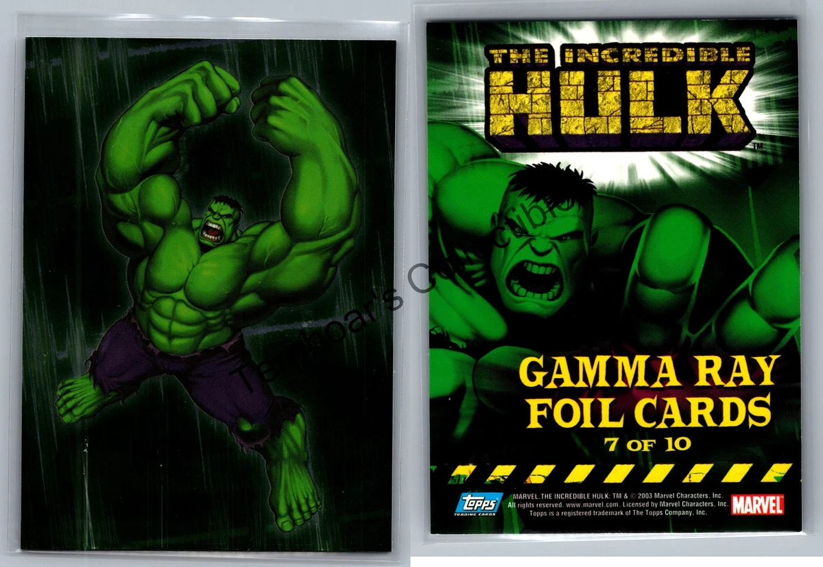 The Incredible Hulk Topps with Vintage Collectable Trading Cards