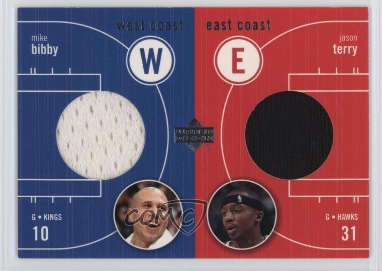 2003-04 Upper Deck Mike Bibby Jason Terry #EW-MB/JT 08b6