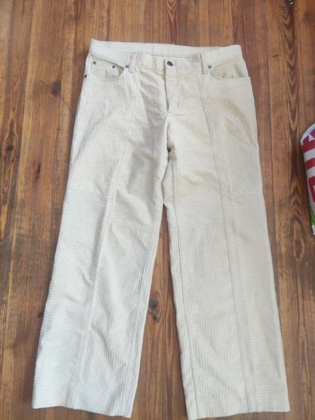 Women Iceberg Trousers Beige Velvet 40 / L