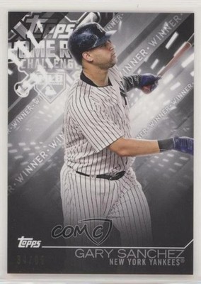 2018 Topps Home Run Challenge Promotion September Winners 34/69 Gary Sanchez 0r4