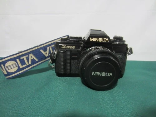 Minolta X-700 MPS 35mm Film SLR camera with MD 50mm f/2 Lens - WORKS GREAT !!
