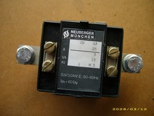 Stromwandler 25/5A  15VA , NEUBERGER ZW57 Kl 1 mit Stromschiene M10 , rar GUT !