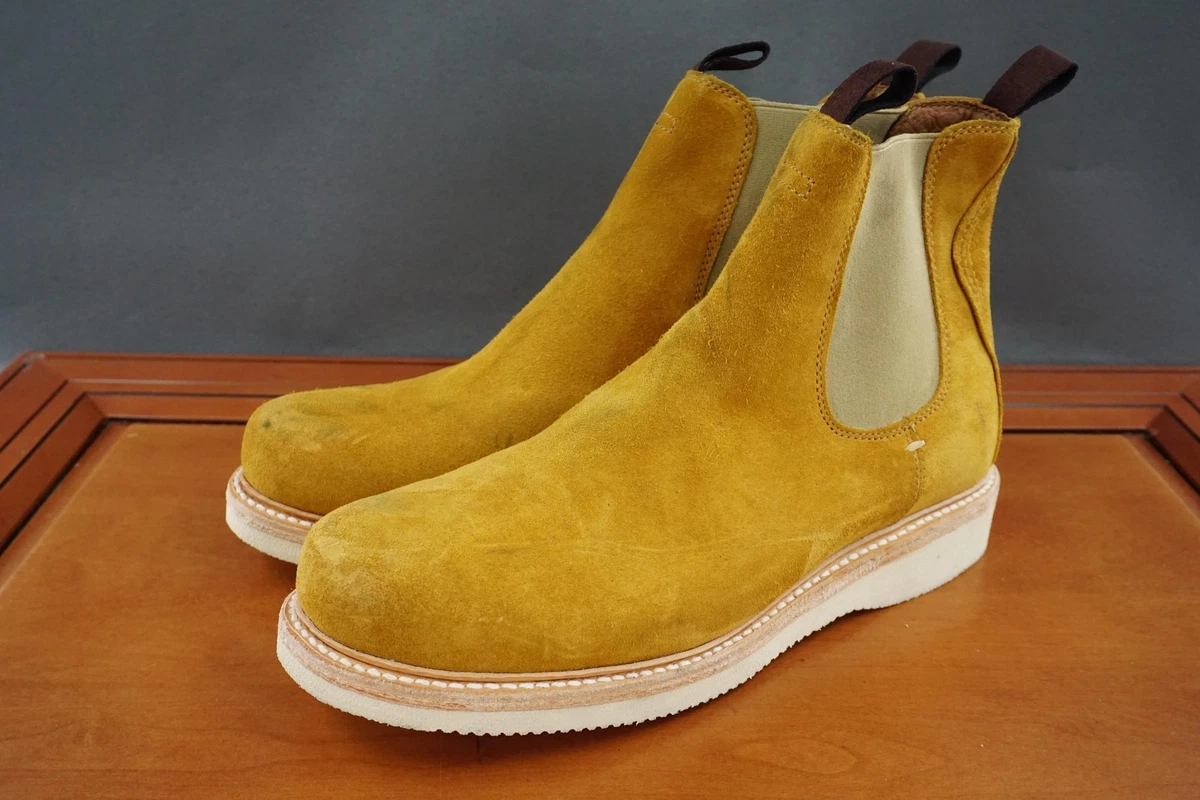 Frye Hudson Chelsea Wedge Boots Golden Rod Suede Leather FR40899 Mens 11 M Frye Suede Men main image 2