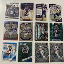 Adam Thielen LOT (12) 2018-2024 Inserts, COLORED PRIZMS, Base VIKINGS & PANTHERS