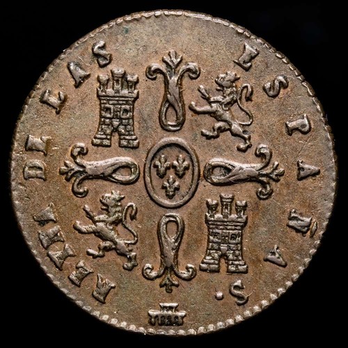 España - Isabel II 2 Maravedís (*****g) 1840 Segovia AC-51 EBC - Picture 3 of 3