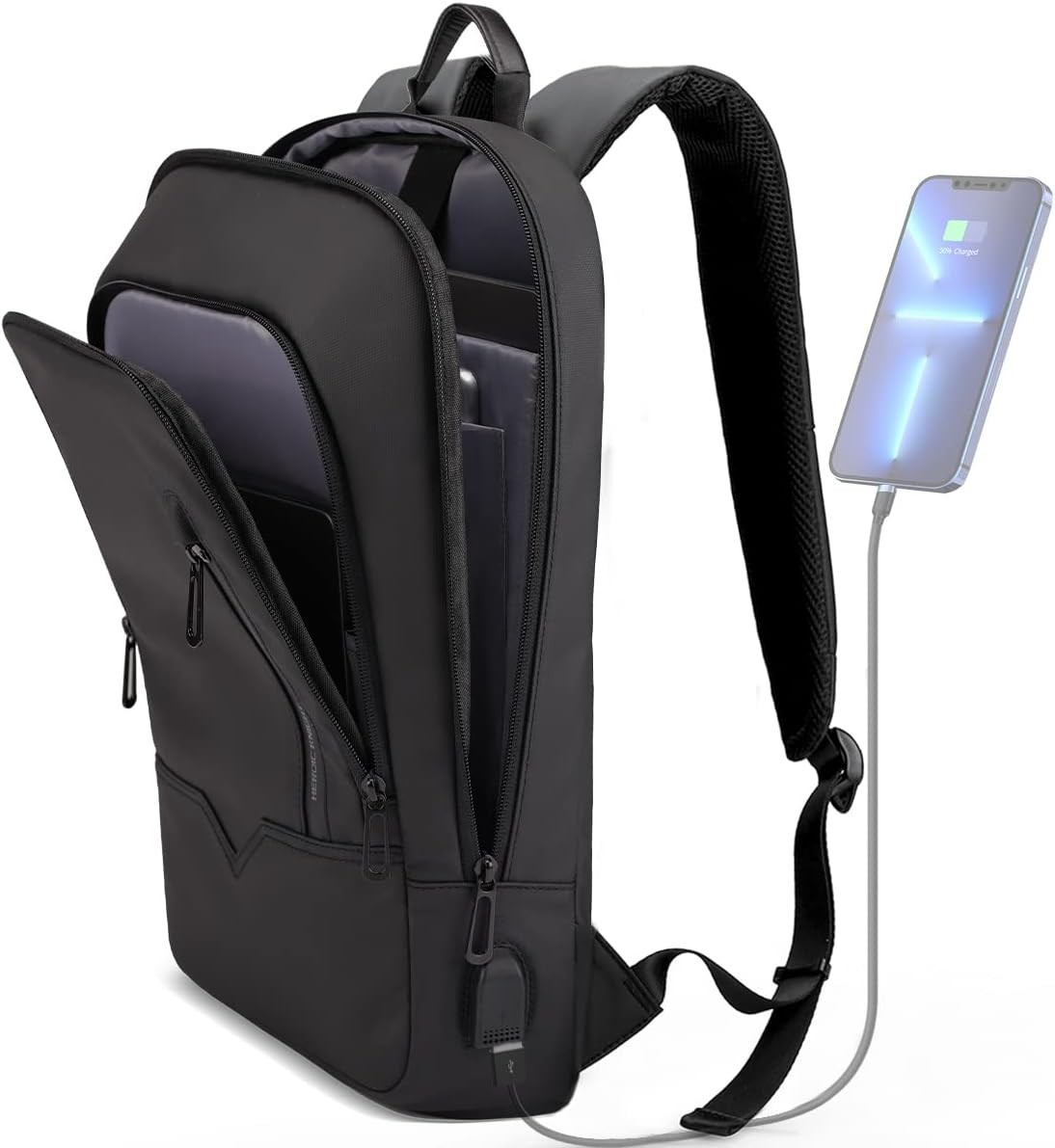 For Men, 15.6 Inch Slim Lightweight Laptop Backpack With Us.