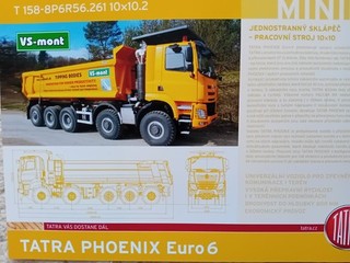 Original TATRA Prospekt. Muldenkipper T158 8P6R56.261 10x10.2.