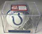 Adam Vinatieri Signed Colts Mini Helmet with CASE Vinatieri COA *CLEAN* STEAL!