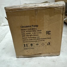 Hot Water Circulator Pump 3-Speed 1/4 HP for Quiet Boiler & Radiant Heating