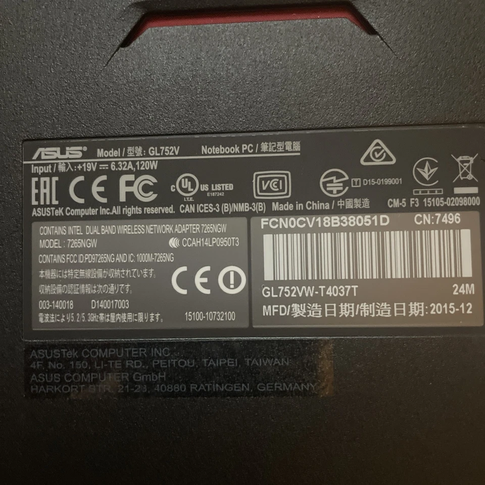 asus rog GL752VW - Photo 3/4