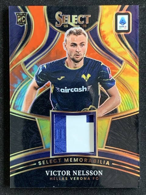 Victor Nelsson 2025-26 Panini Select Serie A Memorabilia Tie-Dye RC /25 #SM-VN