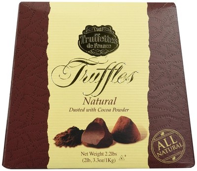 Chocmod Truffettes de France 2.2lbs (1Kg) All Natural Truffles in a Elegant G...