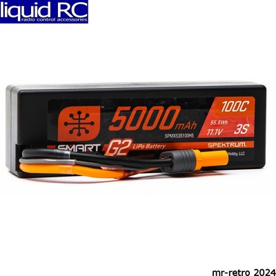 Spektrum X53S100H5 5000mah 3s 11.1v Smart G2 Hard Case LiPo 100c Ic5