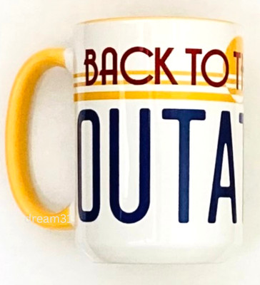 New Universal Studios Back to the Future ''OUTATIME'' Coffee Ceramic Mug