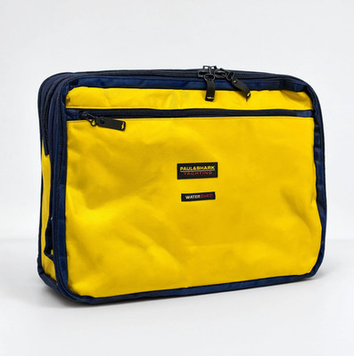 Paul & Shark Yachting Laptop Bag - Yellow/Navy Typhoon 20000 Briefcase - Like Ne