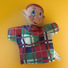1950's Dopey Snow White & The Seven Dwarfs Walt Disney Puppet Gund Manufacturing