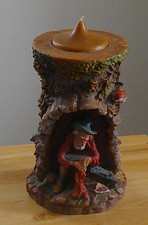 Gunter Kerzen  14&rdquo; German  Eternal Candle-Hand Carved & Painted Old Man