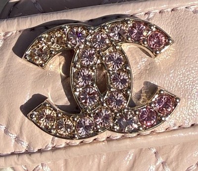 CHANEL 25P Dad Sandals CC Interlocking Brooch Quilted Leather Sz