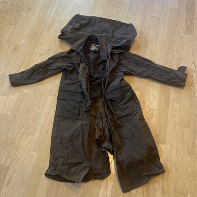 Driza Bone Vintage Oilskin Australian Riding Coat Waxed Jacket Sz 7 XL
