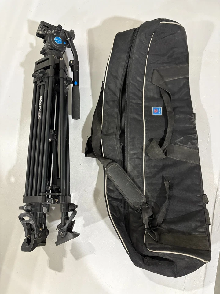 Kit Trípode Video Benro H8 con Patas de Aluminio + Cabezal Giratorio Placa de Liberación Rápida Foto 3 de 4