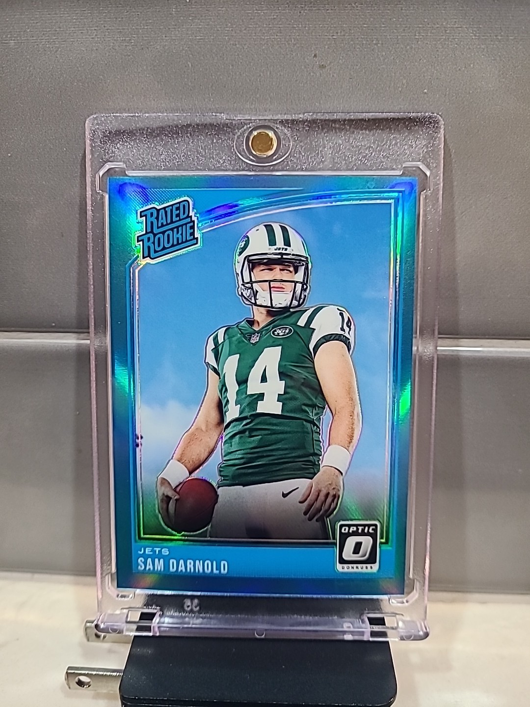 2018 Sam Darnold DONRUSS Optic /299 AQUA PRIZM REFRACTOR 151 RC