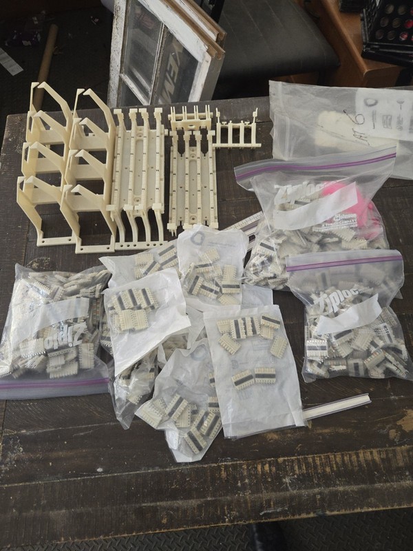 Large lot of 110-Style Telecom Blocks/clips/wire guides. C4, C5