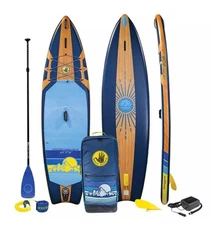 Body Glove Performer 11’ GTS Inflatable Stand Up Paddle Board Package, ISUP, NEW