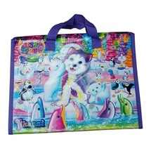 Lisa Frank TIKANNI HUSKY Trifold Portfolio Storage Case Folder School Art