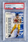 2000 SKYBOX IMPACT #27 TOM BRADY ROOKIE RC PSA 7