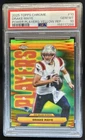 2025 Topps Chrome Drake Maye Power Players Yellow Refractor #/275 PSA 10