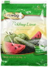 Mrs Wages Pickling Lime 1 Pound Pack for Cucumber Tomato and Watermelon Pickles