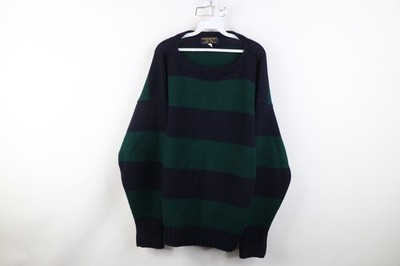 Vintage 60s 70s Brooks Brothers Mens XL Wool Knit Handframed