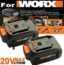 2pack For WORX 20V MAX Extend Lithium Battery 20 Volt WA3520 WA3525 WA3575 WG155