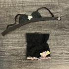 Vintage Barbie Clone Lacy Black Bra and Panty 1960s Underwear Set