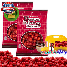  PACK of 2 Boston Baked Beans Coated Peanuts Candy - Total 8.4 Oz Packaging Ma