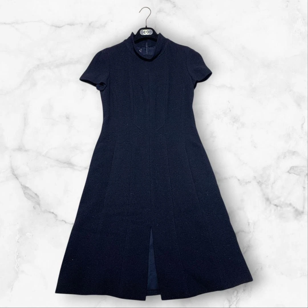 Chanel — CHANEL 96AW Vintage Coco Button Dress Black Size 40 Rare 90s Collection SR2134