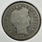 1901 10C Barber Dime (88525)