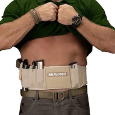 BRAVOBELT Belly Band Holster for Concealed Carry - for Any Size Handgun Nude XL