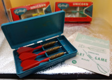 Sportcraft Unicorn darts 44 green yellow Kwiz red Jimmy Walters rules lot 3