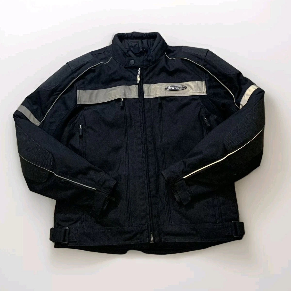 Veste Vintage Harley Davidson – Nylon, Taille M, Multicouleur, Course