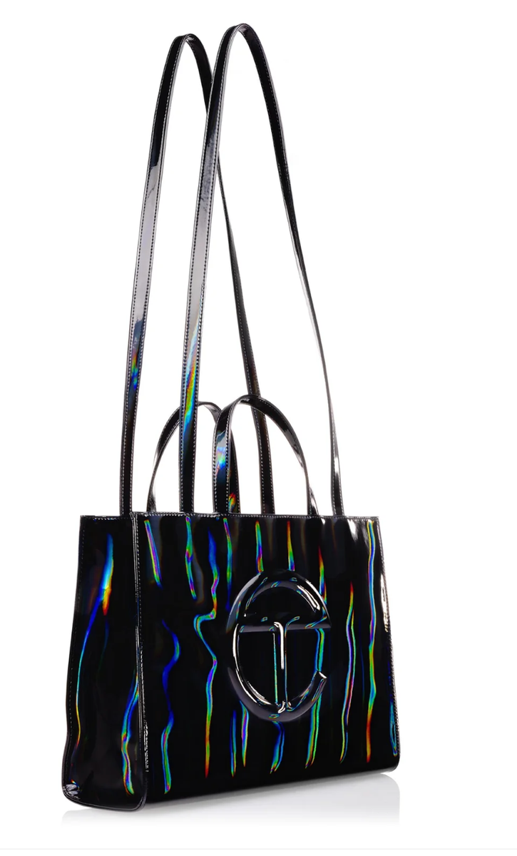 Telfar Medium Shopping Bag - Black Rainbow | eBay
