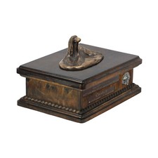 Afghan Hound, Tazi I - urn for dog ashes, personalized urn with a statue, wooden