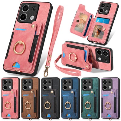 Hülle für Xiaomi 12T Pro Poco X5 M5 M5S X4 Pro Handy Tasche Wallet Schutz Case