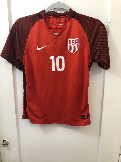 NIKE Youth 2017 DRI-FIT USA Mens NATIONAL SOCCER TEAM Jersey Large