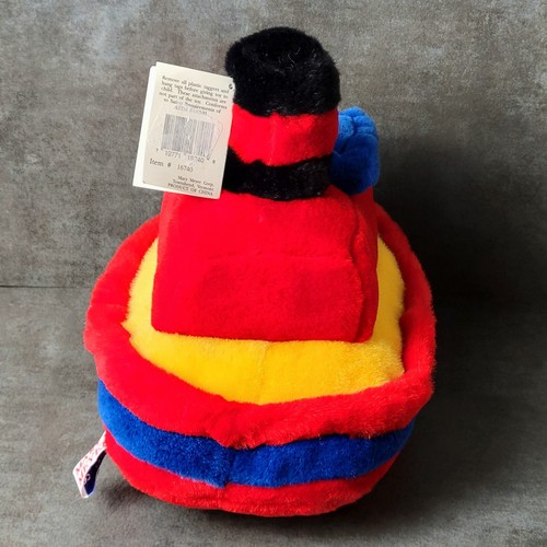 Vintage 1994 Mary Meyer Boot Plüschtier Kuscheltier Doug der Schlepper 10 Zoll mit Etikett rot blau - Bild 3 von 10