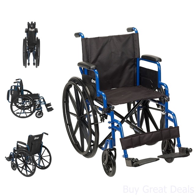 Drive BLS18FBDSF Streak Wheelchair Black/Blue for sale online eBay