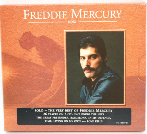 Freddie Mercury : SOLO 3CD Box Set (2000 EU Press) c/w Slip Case and Booklet - Picture 1 of 9