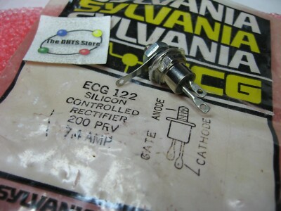 ECG122 Sylvania Silicon Controlled Rectifier SCR 200PRV 7.4A NTE122 - NOS Qty 1